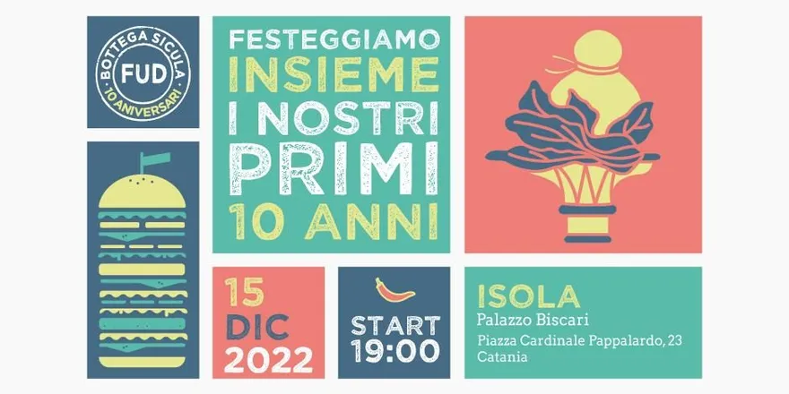Locandina dell’evento FUD 10 ANIVERSARI