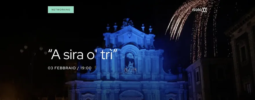 Locandina dell’evento "A sira o' tri"