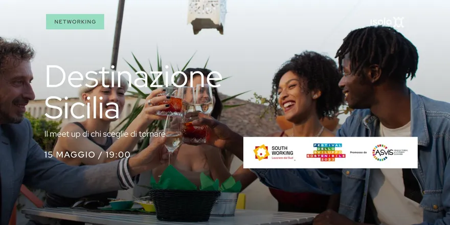 Locandina dell’evento Destinazione Sicilia - il meet up di chi sceglie di tornare