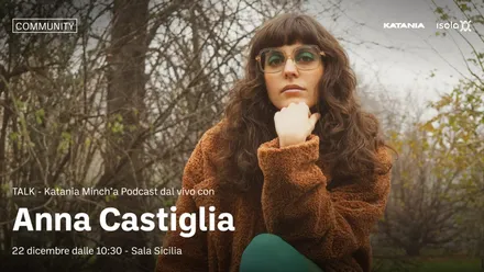 Locandina dell’evento TALK con Anna Castiglia