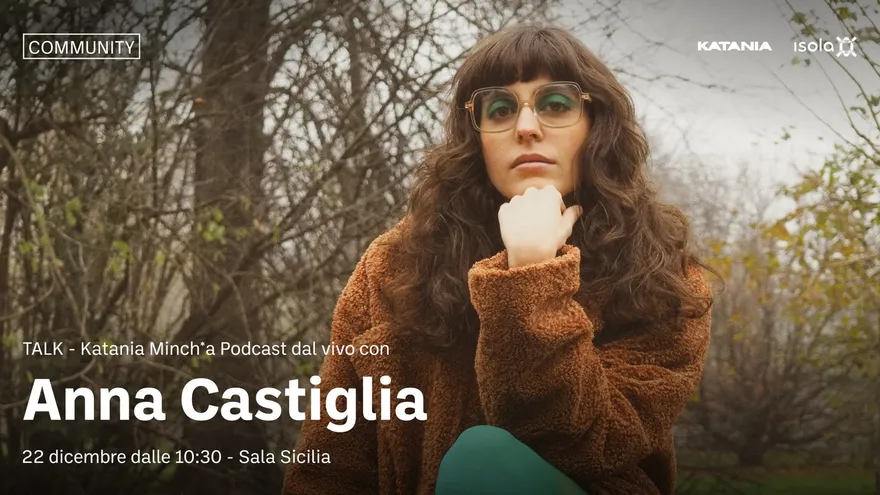 Locandina dell’evento TALK con Anna Castiglia