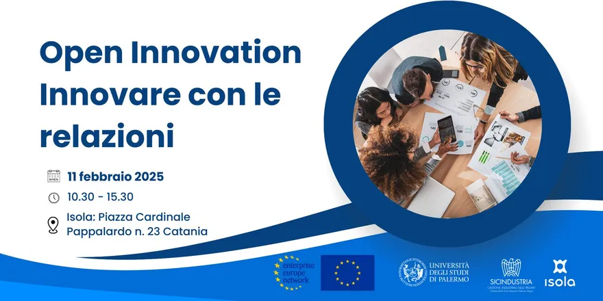 Locandina dell’evento Open Innovation - Innovare con le relazioni