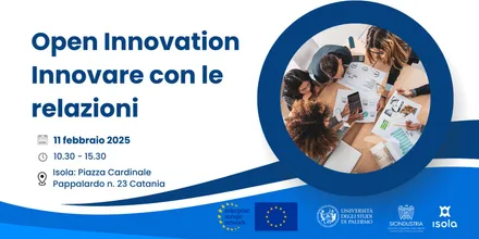 Locandina dell’evento Open Innovation - Innovare con le relazioni