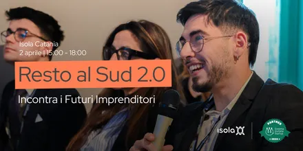 Locandina dell’evento Resto al Sud 2.0 incontra i Futuri Imprenditori