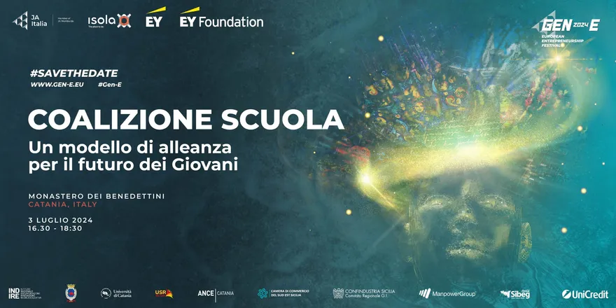 Locandina dell’evento Coalizione Scuola GEN_E Edition