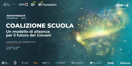 Locandina dell’evento Coalizione Scuola GEN_E Edition