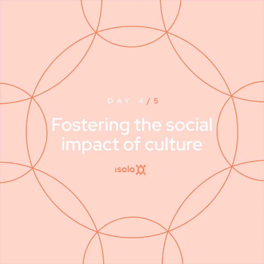 Locandina dell’evento Fostering the social impact of culture