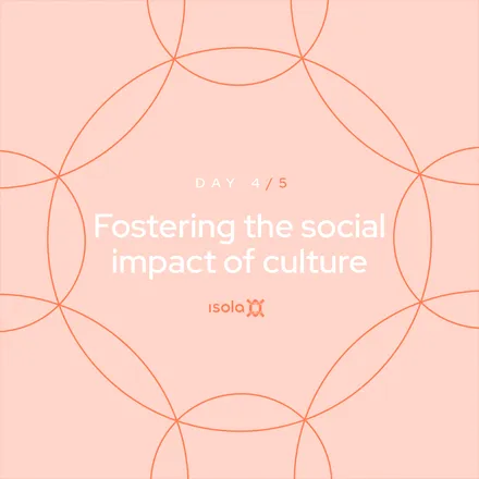 Locandina dell’evento Fostering the social impact of culture