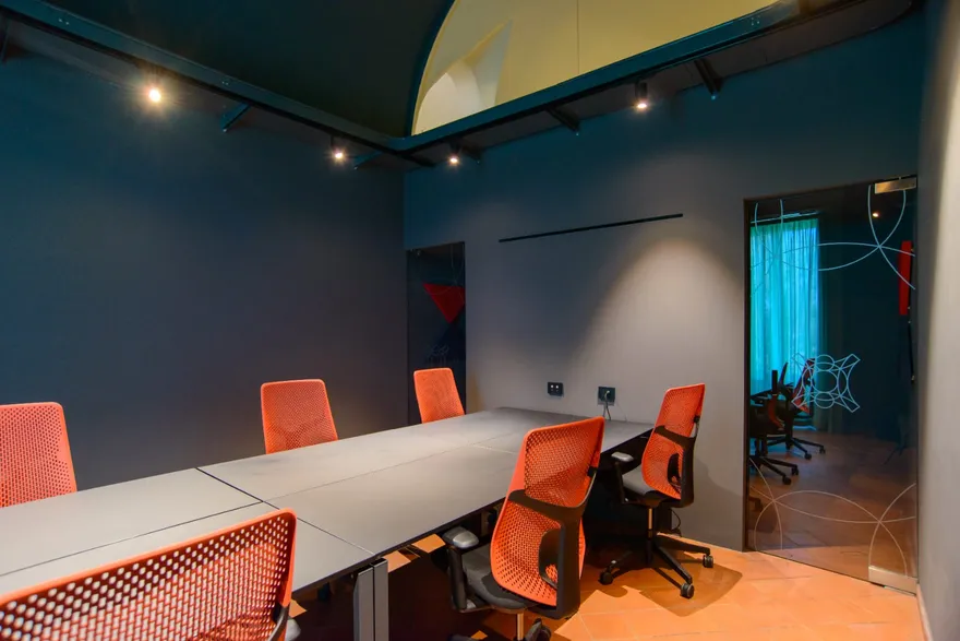 Sala Vulcano, allestita per riunioni