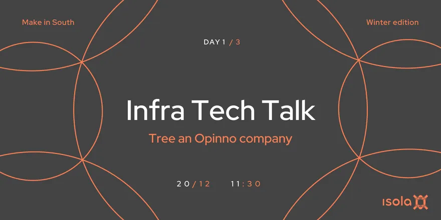 Locandina dell’evento Infra Tech Talk