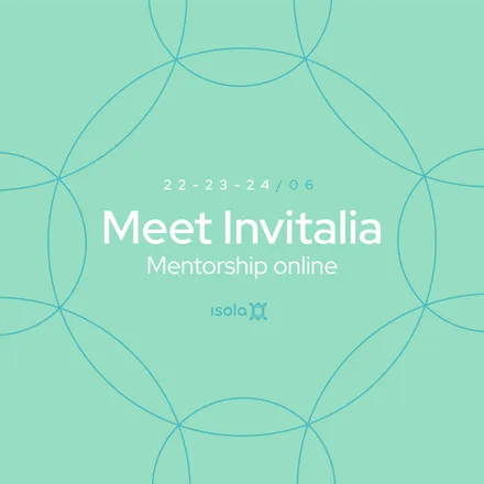 Locandina dell’evento Meet Invitalia - Mentorship online