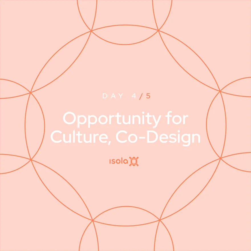 Locandina dell’evento Opportunity for culture, Co-design