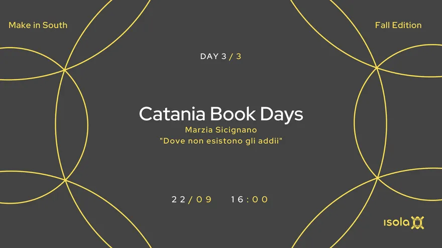 Locandina dell’evento Catania Book Days Marzia Sicignano