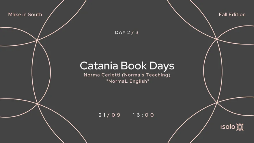 Locandina dell’evento Catania Book Days Norma Cerletti