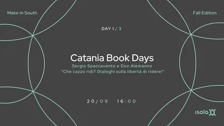 Locandina dell’evento Catania Book Days Sergio Spaccavento e Don Alemanno
