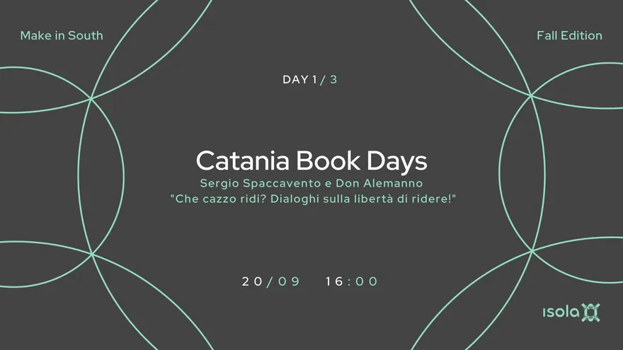 Locandina dell’evento Catania Book Days Sergio Spaccavento e Don Alemanno
