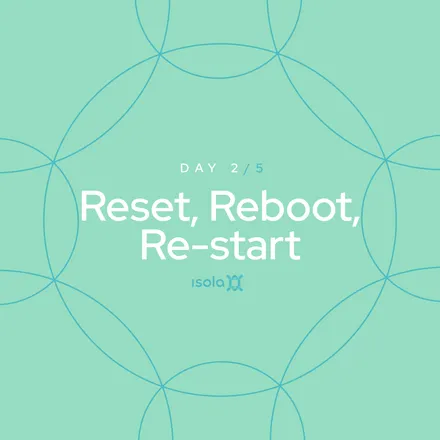 Locandina dell’evento Reset, Reboot, Re-start