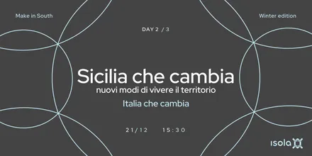 Locandina dell’evento Sicilia che cambia nuovi modi di vivere il territorio
