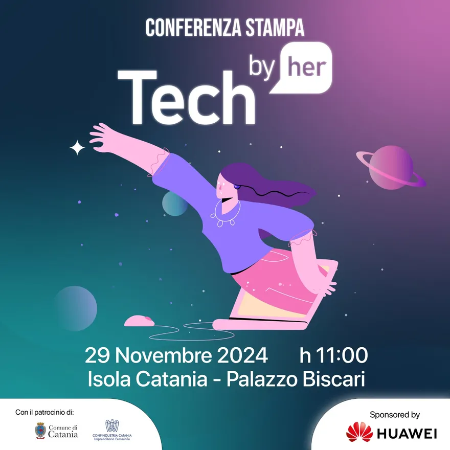 Locandina dell’evento Tech By Her: Conferenza